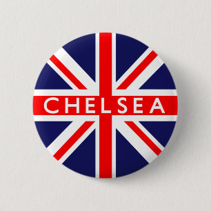 Chelsea: Britische Flagge Button