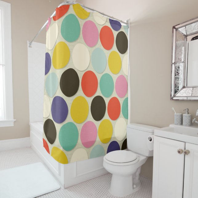 Chelsea-Creme Duschvorhang (Beispiel)