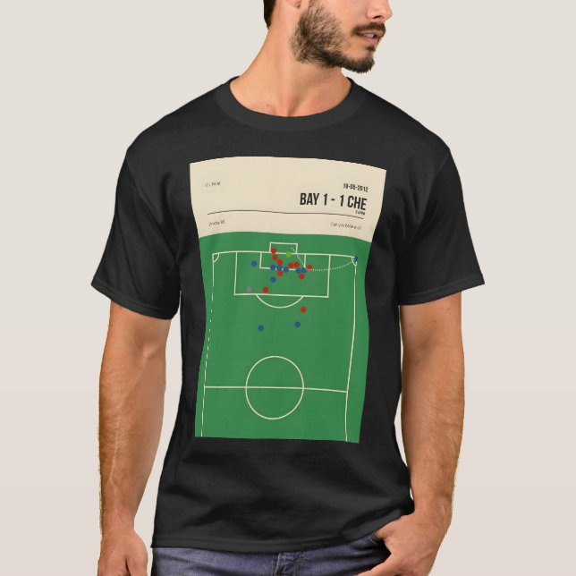 Chelsea Didier Drogba CL Header Goal T-Shirt (Vorderseite)