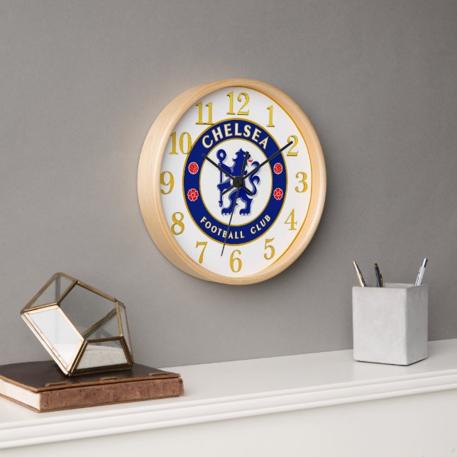 Chelsea FC Decorative Wall Clock Design – Stylish  Uhr (Büro)