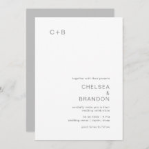 Chelsea Gray Moderne Hochzeit