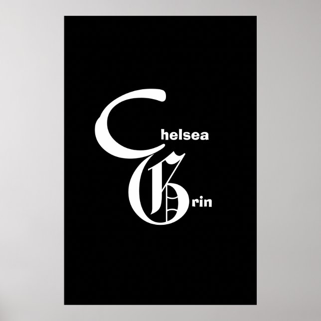Chelsea Grinsen-Logo-Poster Poster (Vorne)