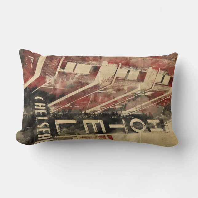 Chelsea Hotel New York City Pillow Lendenkissen (Vorderseite)