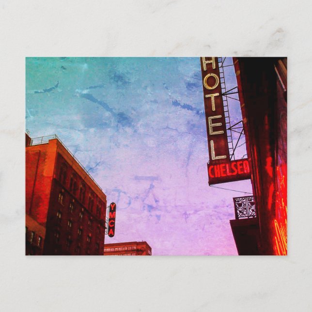 Chelsea Hotel, Postcard Postkarte (Vorderseite)