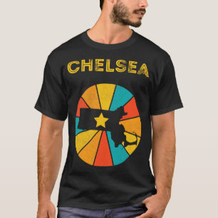 Chelsea Massachusetts Vintag Beunruhigtes Souvenir T-Shirt