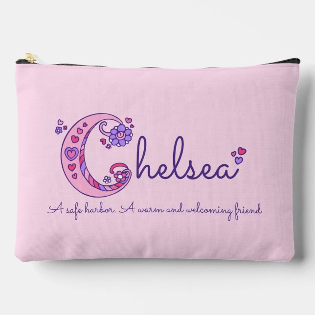 Chelsea-Name, beginnend mit C-Girl-Bleistift Zubehörtasche (Vorderseite)