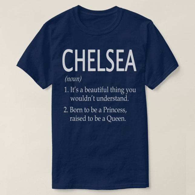 Chelsea Name Geschenk 8 T-Shirt (Design vorne)