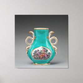 Chelsea Porcelain Türkis Vase Leinwanddruck