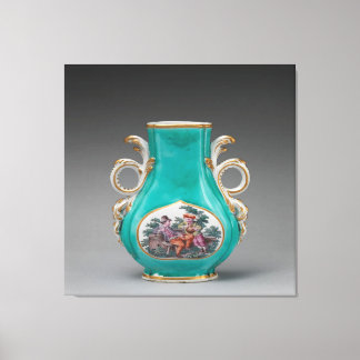 Chelsea Porcelain Türkis Vase Leinwanddruck
