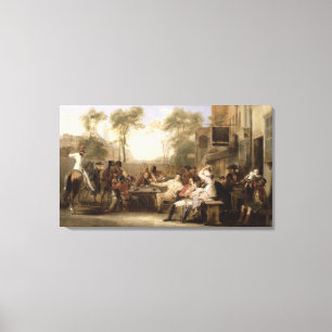 Chelsea-Rentner erhalten Ankündigung von Gazette Leinwanddruck