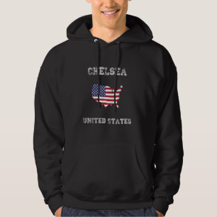 Chelsea United Staaten Vintag United Staaten Flag Hoodie