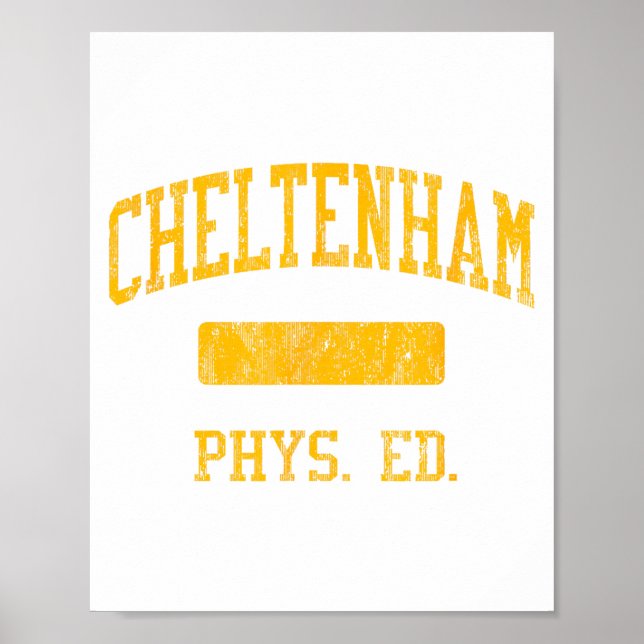 Cheltenham High School Hs Wyncote Pa Phys Ed  Poster (Vorne)