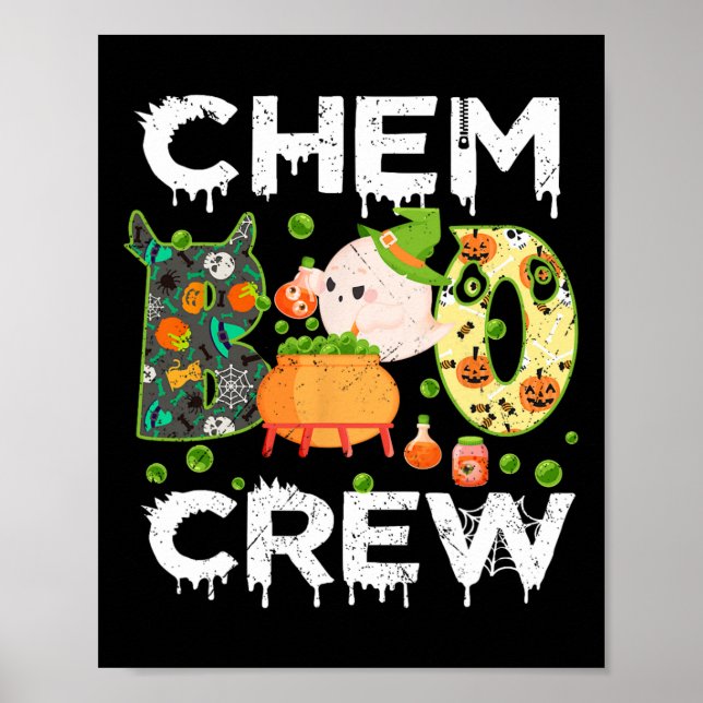 Chem Boo Crew Halloween Chemist Match Poster (Vorne)