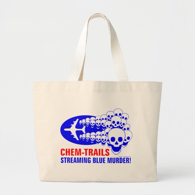 Chem Trails Jumbo Stoffbeutel (Vorne)