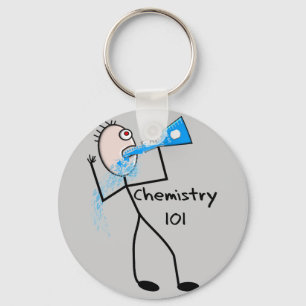 Chemie 101 Stickman Entwurfs-lustige Geschenke Schlüsselanhänger