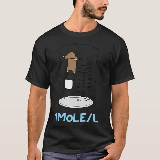 Chemie 1 ml pro Liter für Mole oder Avogadro T-Shirt (Vorderseite)