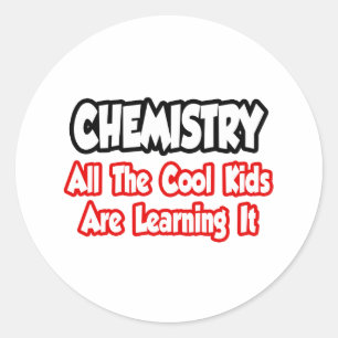 Chemie... alle Coolen Kinder Runder Aufkleber