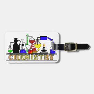 CHEMIE-BECHER-UND FLASCHEN-LOGO GEPÄCKANHÄNGER