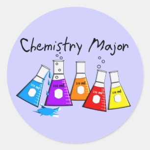 Chemie-bedeutender Geschenke Beeker Entwurf Runder Aufkleber