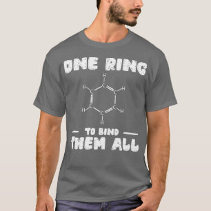 Chemie Benzol Ring Molecule Bond T-Shirt