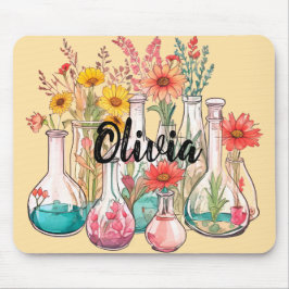 Chemie Blumenförmige Becher Laborzubehör Mousepad