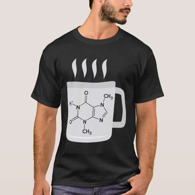 Chemie Coffeine Coffee Lover T-Shirt (Vorderseite)