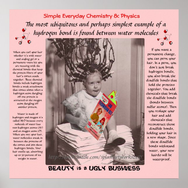 "Chemie & Curls" Poster (Vorne)