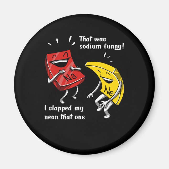 Chemie, die sodium Funny Science Joke Magnet (Vorne)