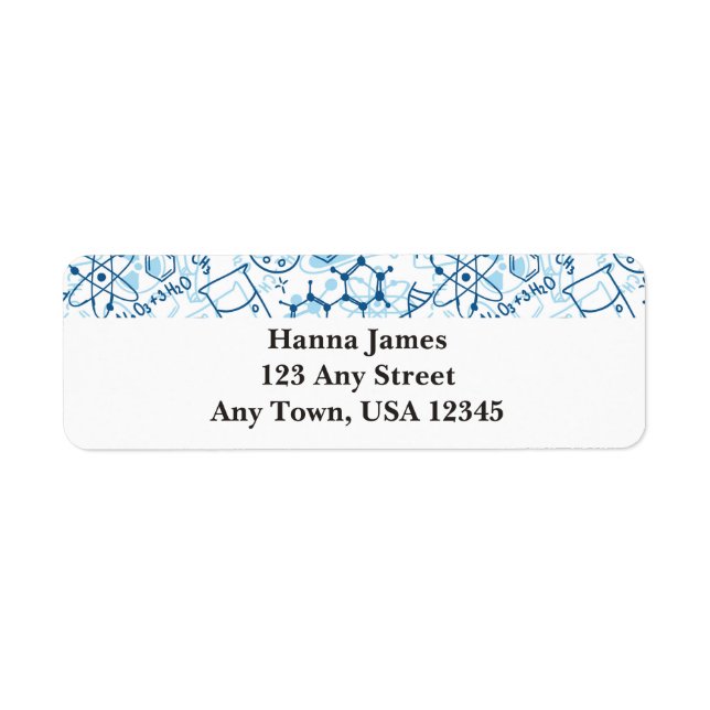 Chemie Doodle Pad Zeichne Personalisierten Text (Vorne)