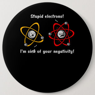 Chemie-Elektron-Negativitäts-lustiger Button