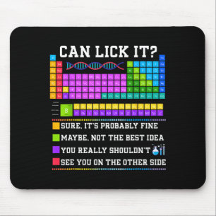 Chemie-Elemente-Lehrer Kann ich es Periodensystem Mousepad
