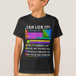 Chemie-Elemente-Lehrer Kann ich es Periodensystem T-Shirt