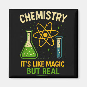 Chemie Es ist wie Magie Lustiger Chemie-Lehrer Magnet
