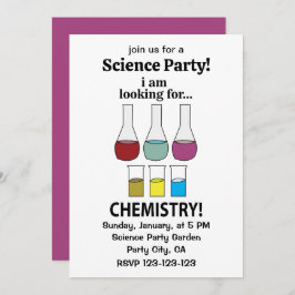Chemie Funny Ich suche Chemie Einladung