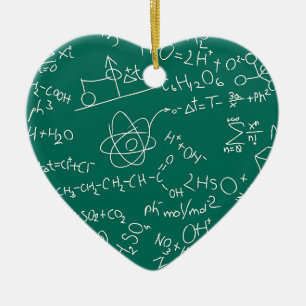 Chemie-Gekritzel Keramik Ornament