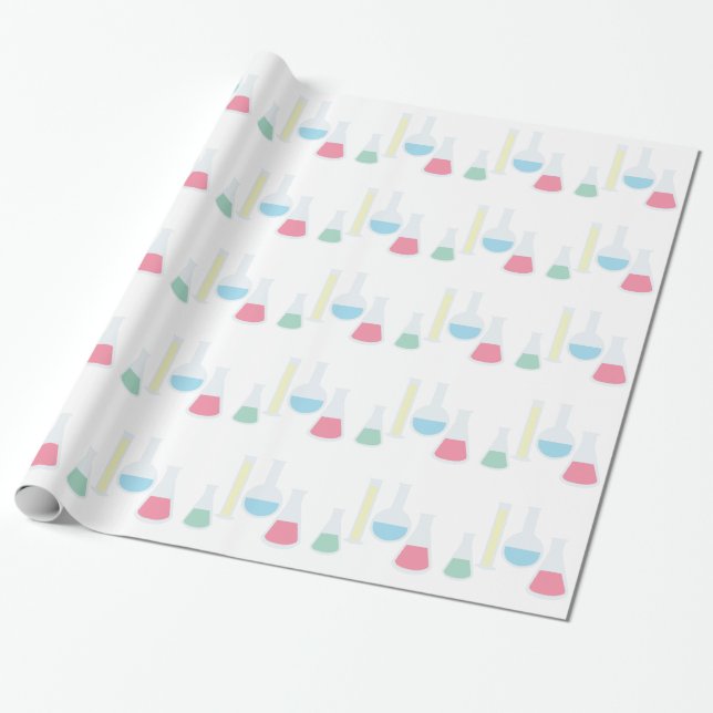 Chemie-Glaswaren Geschenkpapier (Ungerollt)