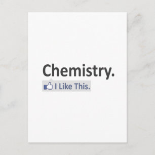Chemie... Ich mag das Postkarte