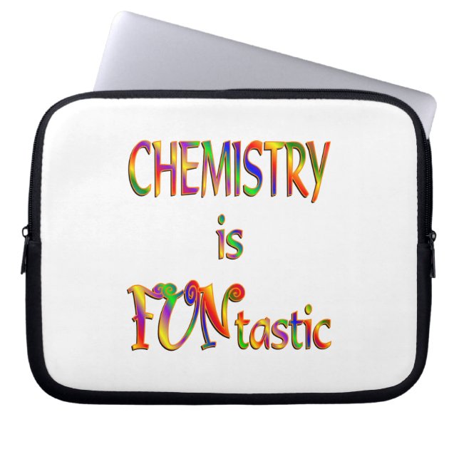 Chemie ist FUNtastic Laptopschutzhülle (Vorderseite)