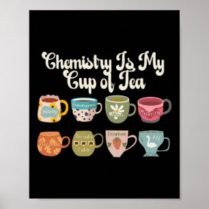 Chemie ist meine Tasse Tee Wissenschaftslabor Wiss Poster