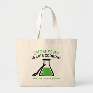 Chemie ist wie das Kochen Jumbo Stoffbeutel