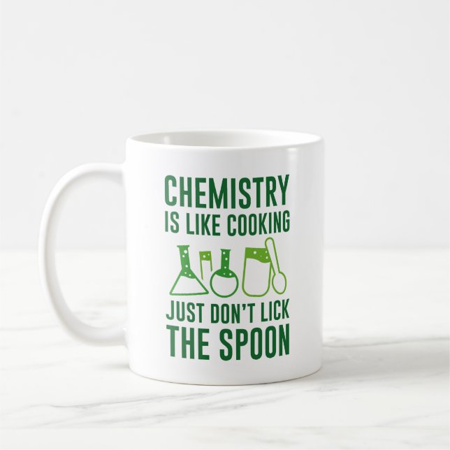 Chemie ist wie Kochen Kaffeetasse (Links)