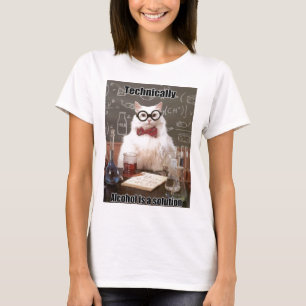 Chemie-Katze Meme Alkohol T-Shirt