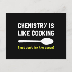 Chemie-Kochen Postkarte