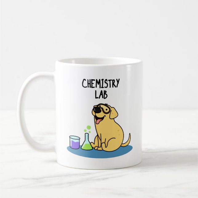 Chemie Labrador Funny Labrador Dog Pub Kaffeetasse (Links)