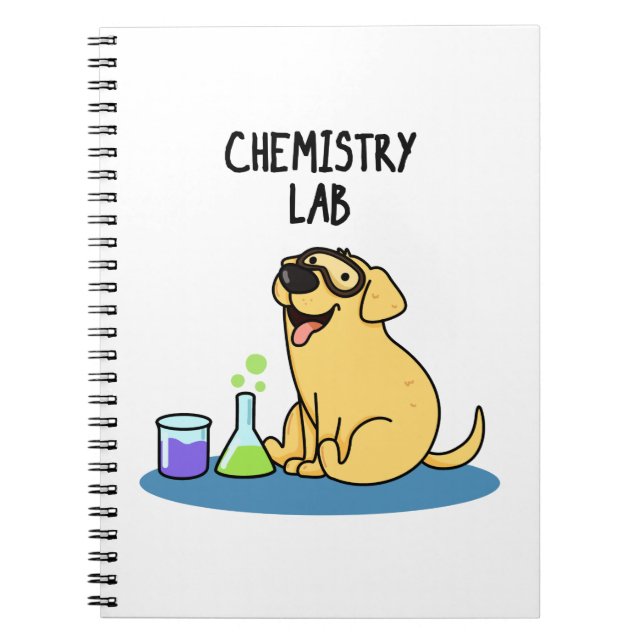 Chemie Labrador Funny Labrador Dog Pub Notizblock (Vorderseite)