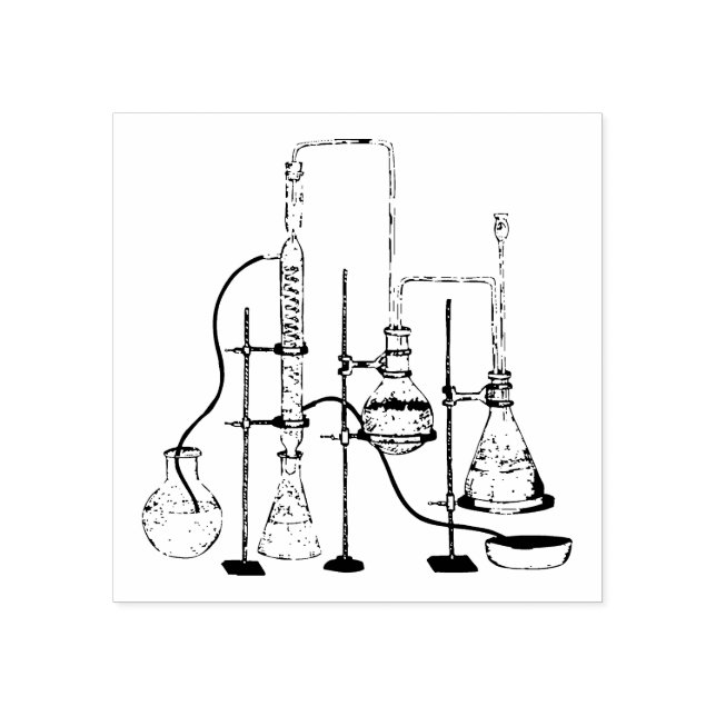 Chemie Labrador Science Gummistempel (Prägung)