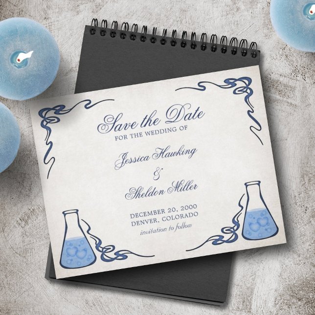 Chemie-Lehrer Hochzeitseinladungen Save The Date (Von Creator hochgeladen)