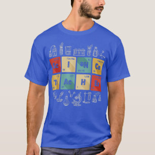 Chemie-Lehrer regelmäßig Tabelle der Elemen T-Shirt