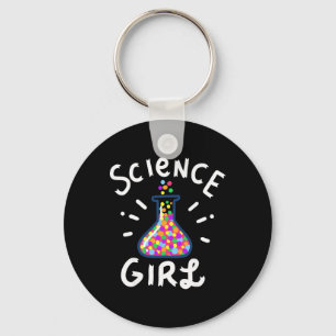 Chemie-Mädchen Biologie-Schülerin-Lehrerin-Sma Schlüsselanhänger