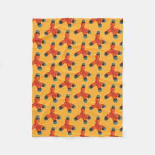 Chemie-Muster-Aussenseiter-orange Methan-Molekül Fleecedecke